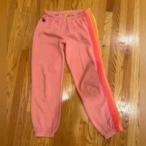 Aviator Nation 5 stripe sweatpants Small